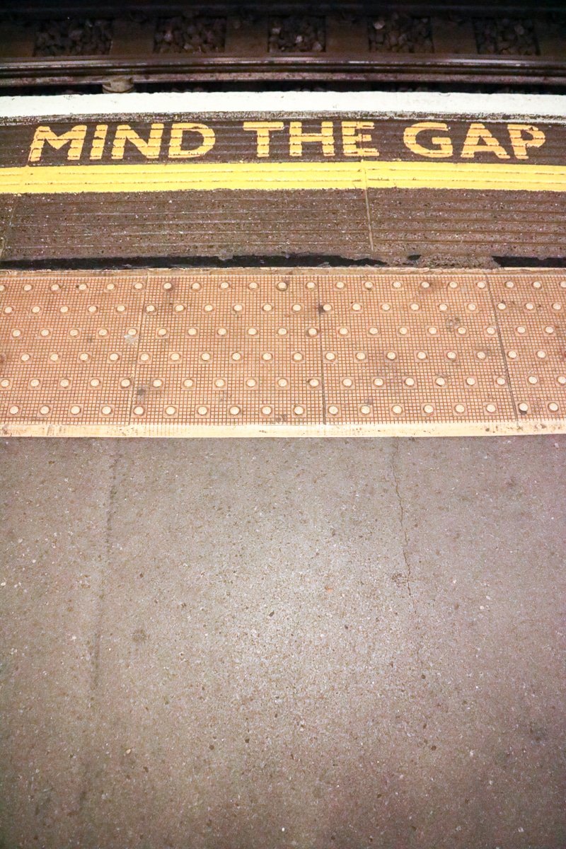 London Tube - Mind the Gap - London with a Tween