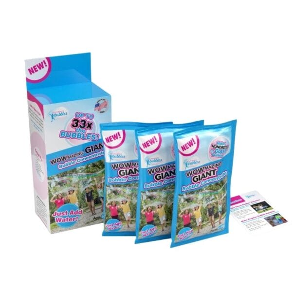 Seifenblasenlösung für riesige Seifenblasen oder einfach als Nachfülloption für jegliche Seifenblasenspielsachen.