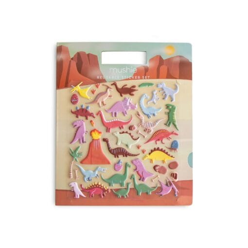 Perfekt für unterwegs: Wiederverwendbare Sticker sorgen für kreativen Spielspass ohne Klebereste – ideal für kleine Entdecker:innen ab 3 Jahren.