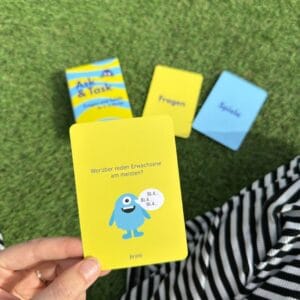 Fördert spielerisch Kommunikation, Emotionen und Selbstwahrnehmung bei Kindern im Alter von 3 bis 6 Jahren – das ideale Kartenset für Familienrituale und Gespräche im Alltag.