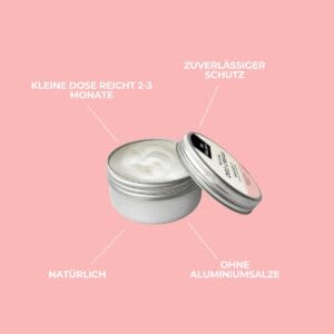 No Bullsh!t Deo Cream Nude mit Produkt-Claims: parfümfrei, ohne Aluminiumsalze