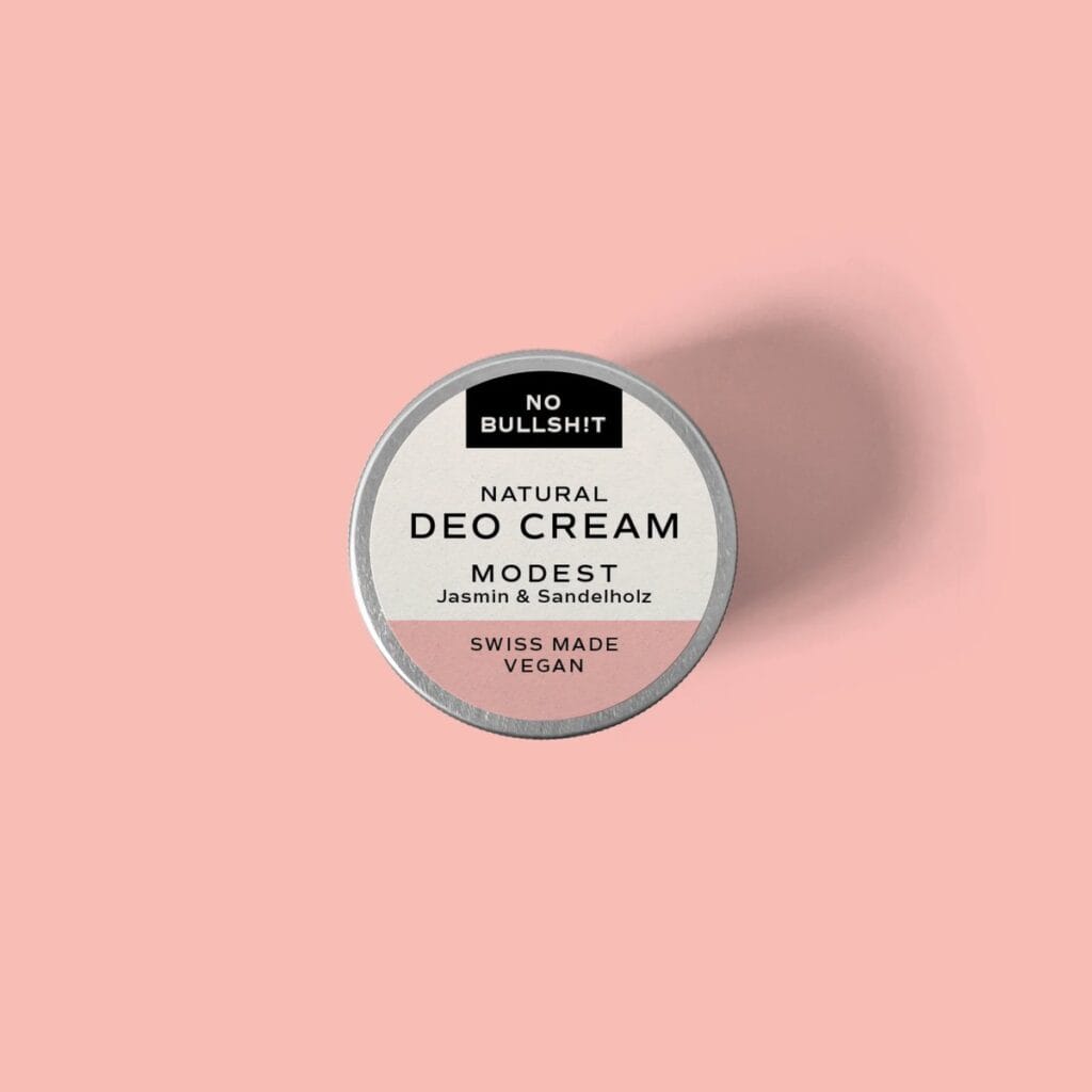 No Bullsh!t Deo Cream Nude mit Produkt-Claims: parfümfrei, ohne Aluminiumsalze
