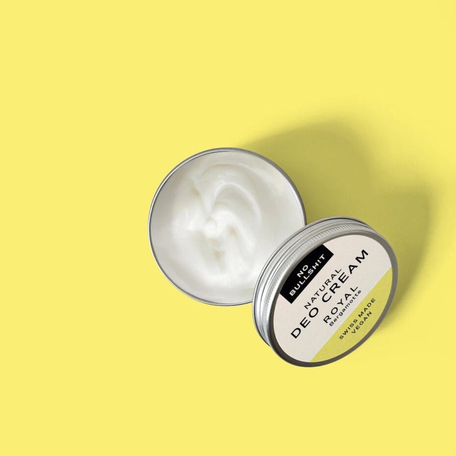 No Bullsh!t Deo Cream mit Produkt-Claims: parfümfrei, ohne Aluminiumsalze