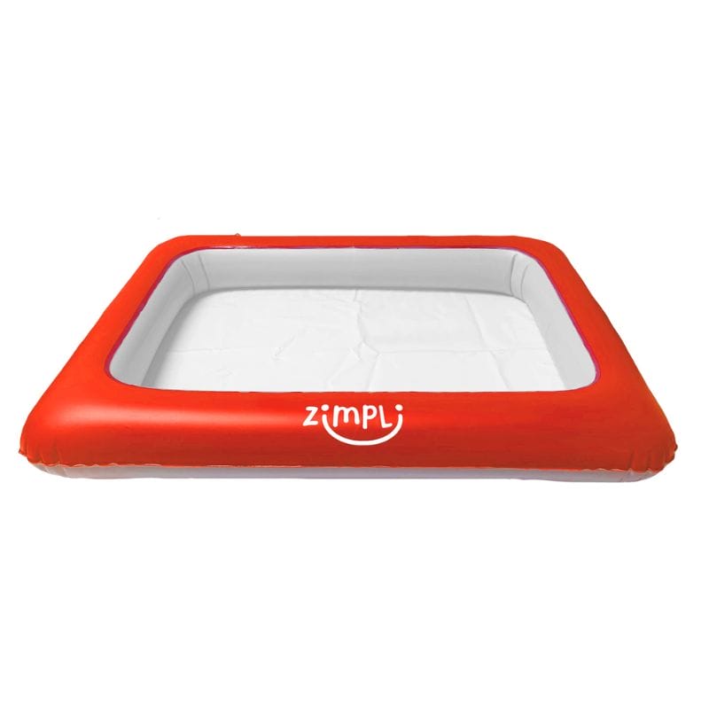 Aufblasbares Spieltablett für sensorisches Spielen mit Sand, Wasser, Schlamm oder Gelli – perfekt für drinnen und draussen, leicht zu reinigen und ideal für Kinder.