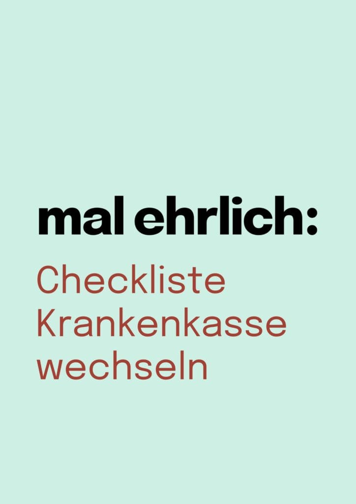 Titelbild mal ehrlich: Checkliste Krankenkasse wechseln
