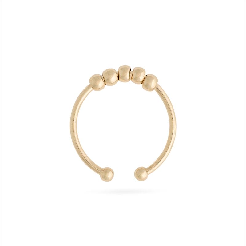 Die verstellbaren Fidget-Ringe La Bague Chill für Kinder (3 Perlen) und Teenager (4 Perlen) helfen sanft gegen Nervosität, sind handgefertigt in Frankreich und in Silber oder Gold erhältlich.
