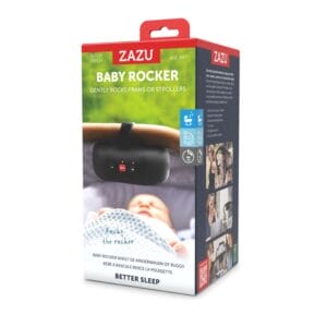 Kinderwagenschaukler, der Babys sanft beruhigt und Eltern im Alltag freie Hände schenkt. Einfach zu befestigen, ab Geburt geeignet.