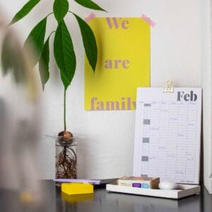 Mit dem wunderschön gestalteten Familienplaner kommt der ganze Mental Load zu Papier. Jetzt kaufen! Inklusive tollen Mini-Poster