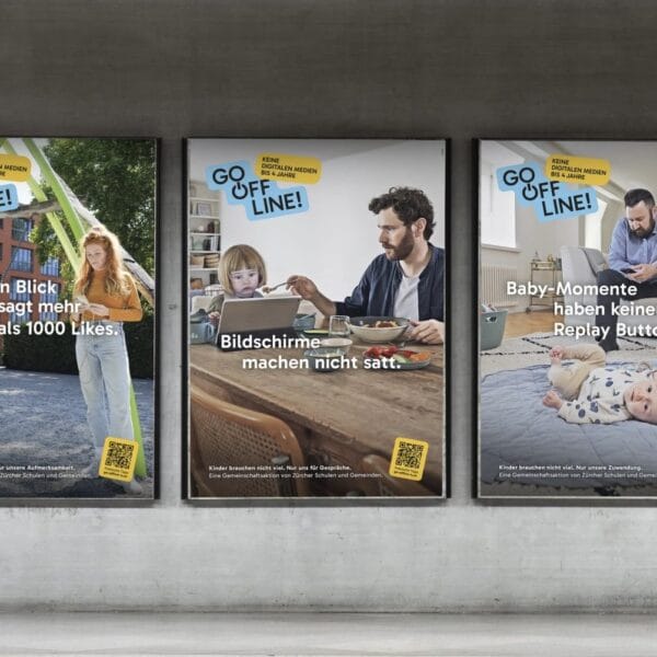 Werbeplakat zur Kampagne Go Offline von Stuiq