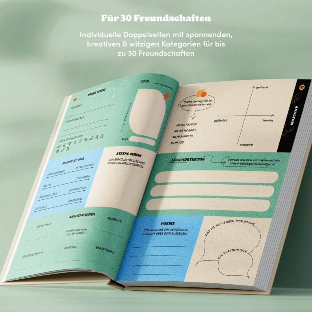 Freundebuch für Erwachsene