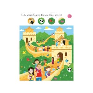 Entdecke die Usborne Mitmachbücher für Kinder: Über 90 Rätsel im Ferien-Mitmachspass und handliche Reisespiele im Usborne Minis. Ideal für unterwegs!