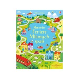 Entdecke die Usborne Mitmachbücher für Kinder: Über 90 Rätsel im Ferien-Mitmachspass und handliche Reisespiele im Usborne Minis. Ideal für unterwegs!