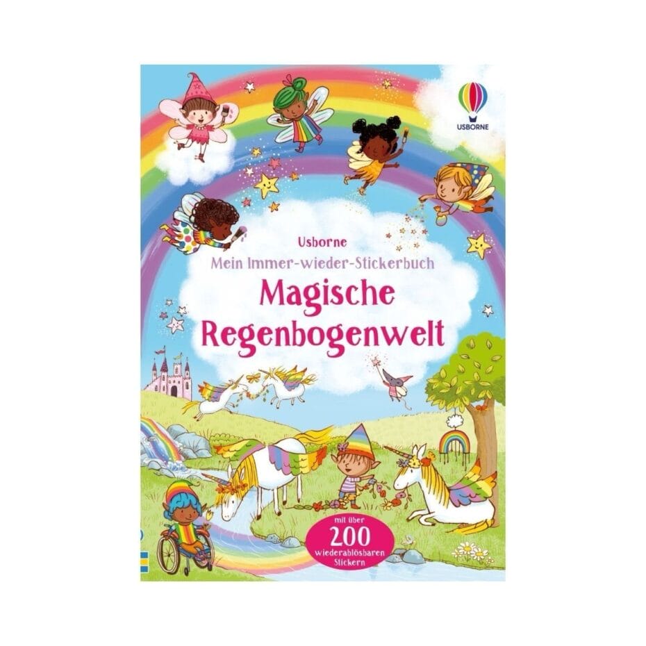 Kinder können mit „Mein immer-wieder-Stickerbuch“ kreativ werden. Ablösbare Sticker zu Tierkindern, Baustelle, Regenbogenwelt oder unterwegs – jedes Buch einzeln erhältlich und ideal für Kinder ab 3 Jahren.