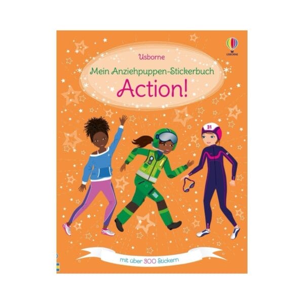 Entdecke die Anziehpuppen Stickerbücher "Traumberufe" und "Action!" – Kreativer Spielspass für Kinder ab 5 Jahren mit über 300 Stickern.