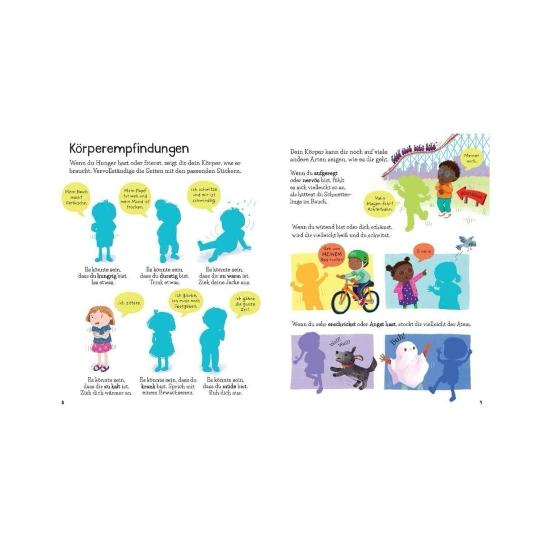 Entdecke Gefühle oder die bunte Herbstwelt mit über 160/180 Stickern – kreativer Klebespass für Kinder ab 3 Jahren.