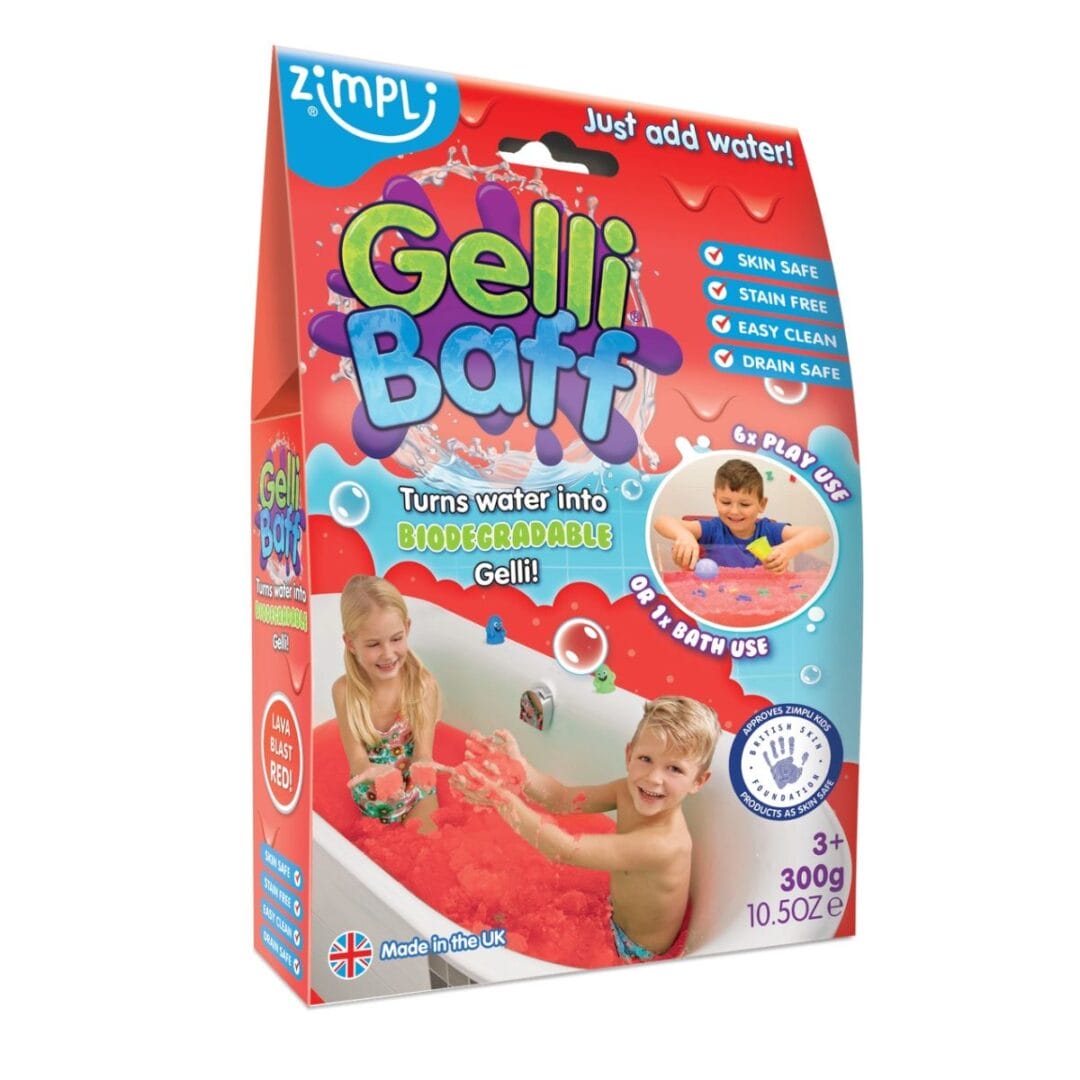 Entdecke mit dem Smelli Gelli Baff einzigartigen Badespaß – Wasser wird zu buntem Schleim und wieder zurück, hautfreundlich und biologisch abbaubar.