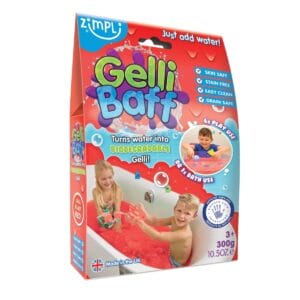 Entdecke mit dem Smelli Gelli Baff einzigartigen Badespaß – Wasser wird zu buntem Schleim und wieder zurück, hautfreundlich und biologisch abbaubar.