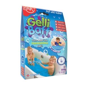 Entdecke mit dem Smelli Gelli Baff einzigartigen Badespaß – Wasser wird zu buntem Schleim und wieder zurück, hautfreundlich und biologisch abbaubar.