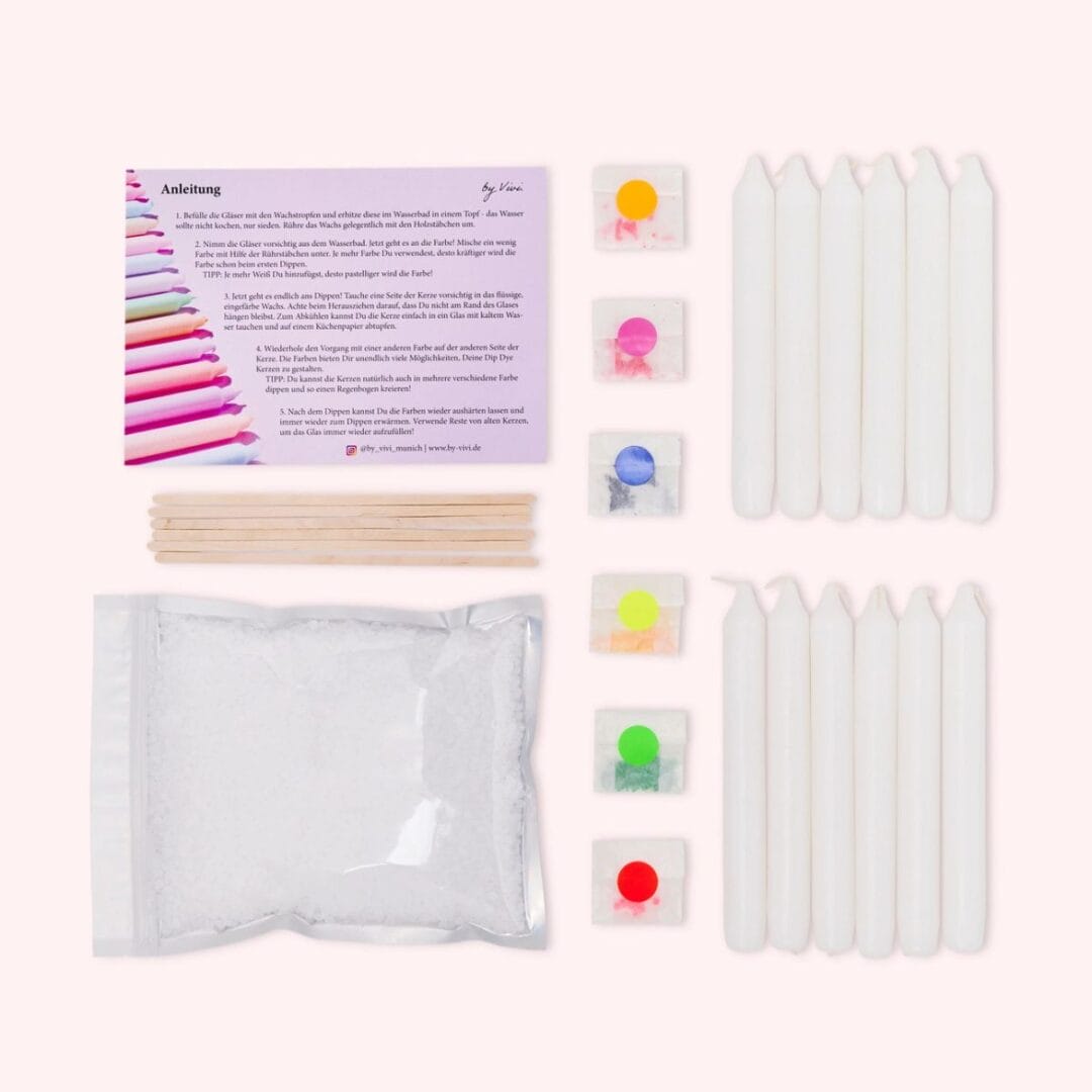 DIY-Box zum Kerzentauchen – perfekt für kreative Momente in der Adventszeit und persönliche Weihnachtsgeschenke.
