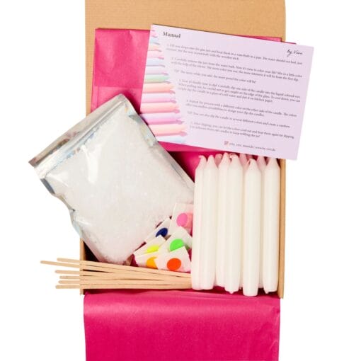 DIY-Box zum Kerzentauchen – perfekt für kreative Momente in der Adventszeit und persönliche Weihnachtsgeschenke.