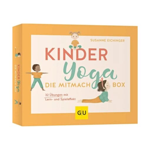 Die Yoga-Box für Kinder bringt Freude ins Wohnzimmer, den Kindergarten oder die Vorschule.