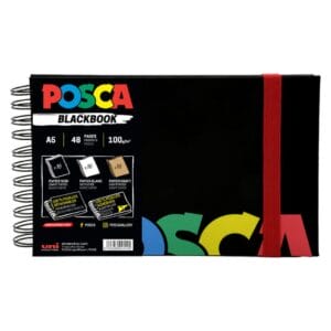 Posca Book Das Sketchbook ist das leere Blatt für kreative Köpfe – dein Kind bekommt ein A5-Heft mit weichem Einband und Blankoseiten zum Zeichnen, Schreiben oder Gestalten.