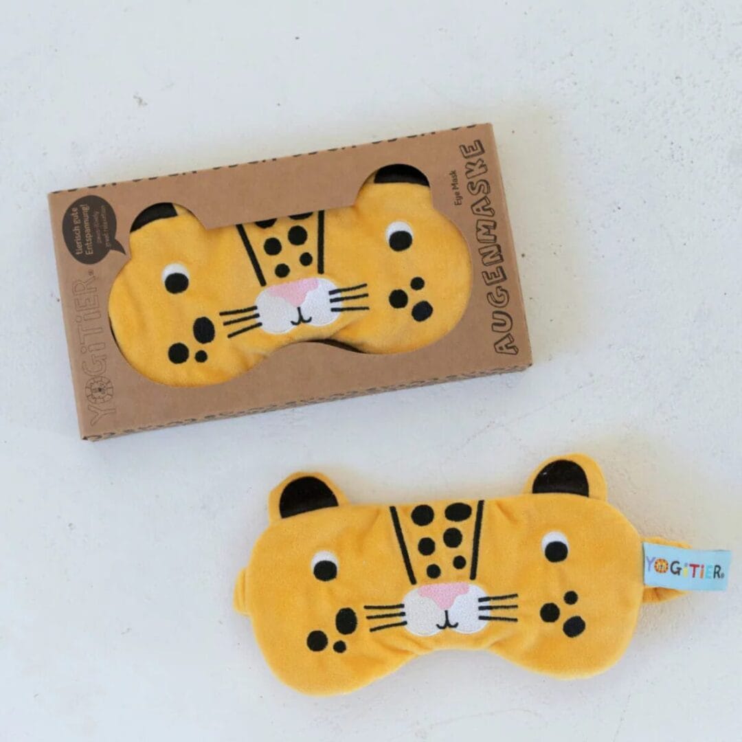 Augenmasken für Kinder 🦁🦄 – weich, bequem und fantasievoll. Ideal für Schlaf, Ruhe oder Yoga-Momente.