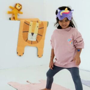 Augenmasken für Kinder 🦁🦄 – weich, bequem und fantasievoll. Ideal für Schlaf, Ruhe oder Yoga-Momente.