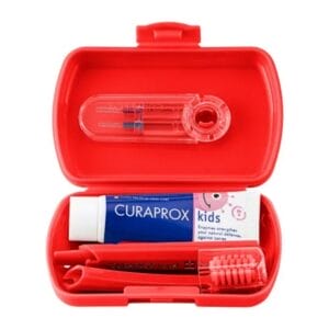 Kinderzahnbürste im Set für unterwegs