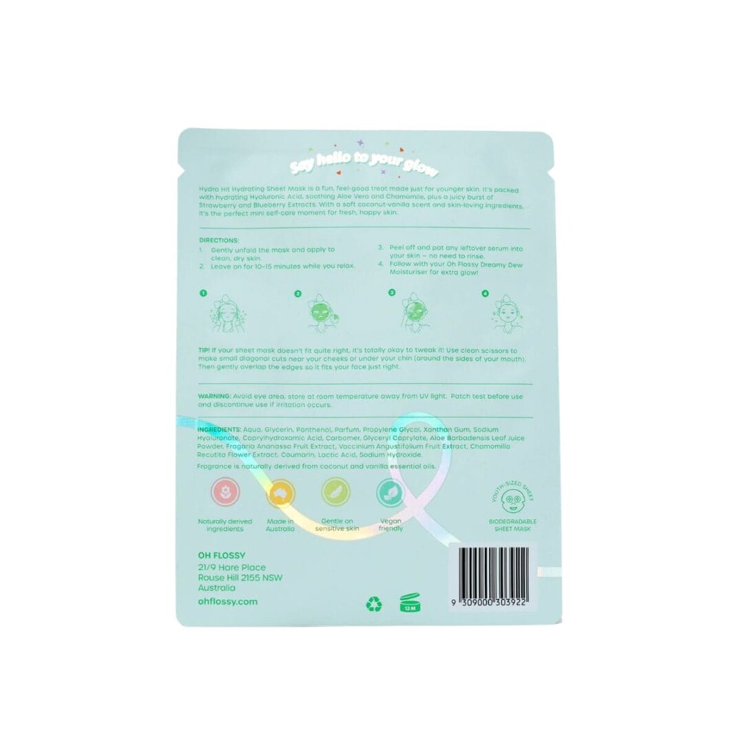 Gesichtsmaske Hydra hit für Teens und Tweens