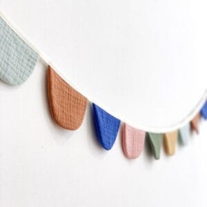 Bio-Baumwoll-Girlande Verbena von Monocrom für Geburtstage und andere Feste