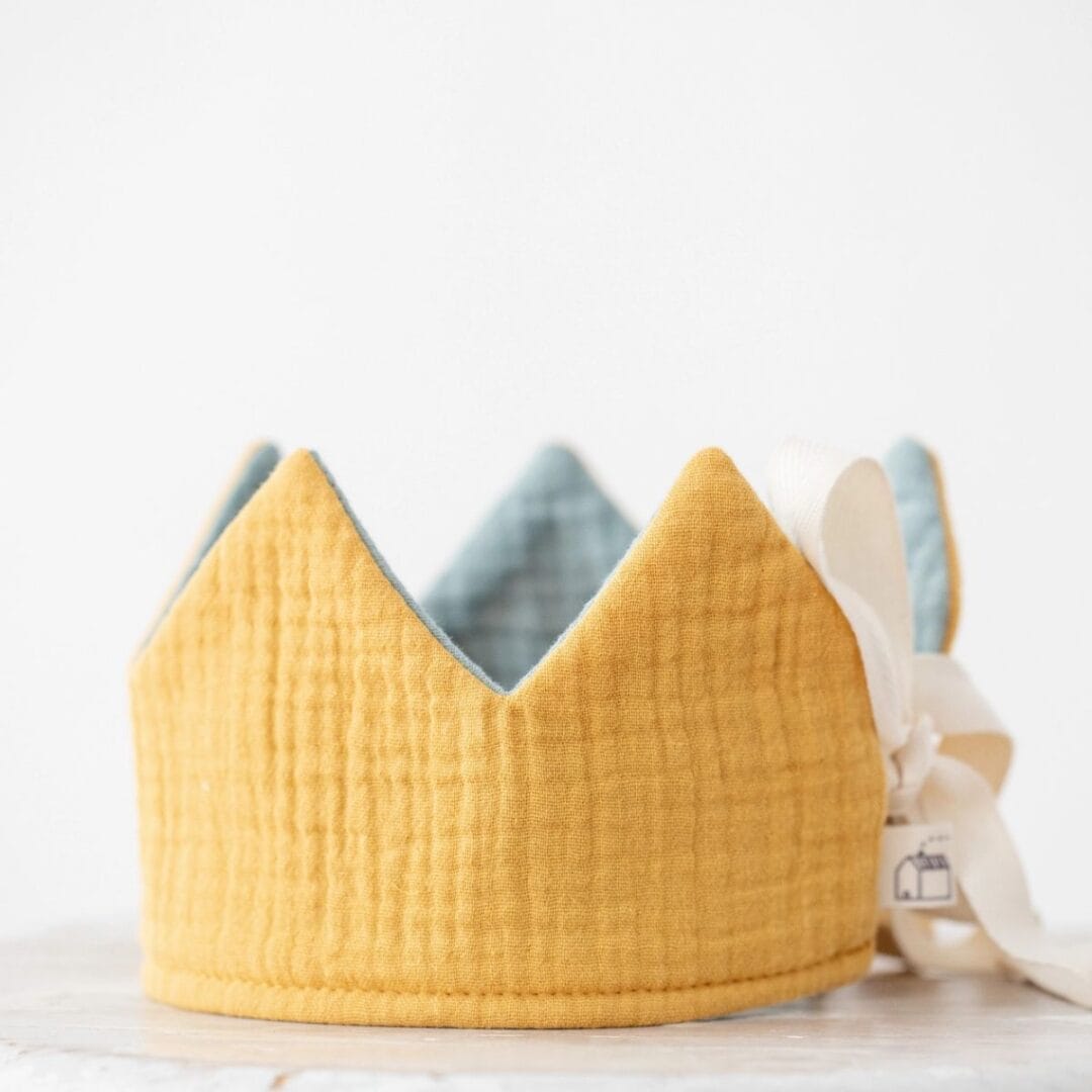 Geburtstagskrone aus Bio-Baumwolle von Monocrom