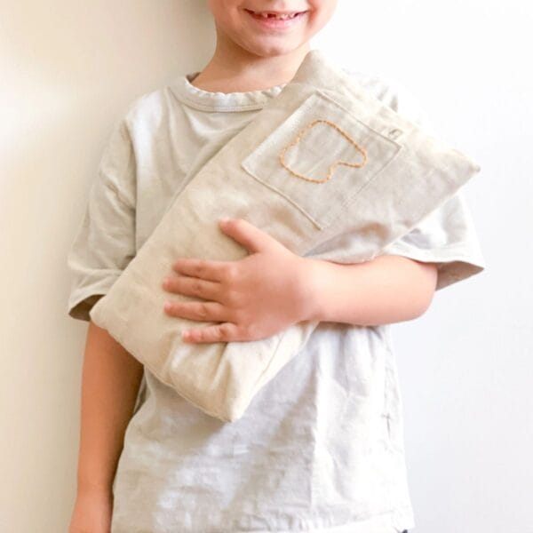 Handgefertigtes Zahnfeenkissen aus Leine von Monocrom