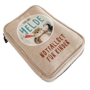 Das Notfallset für Kinder von chlini Helde beinhaltet alles, was es zur Erstversorgung von Wunden braucht.