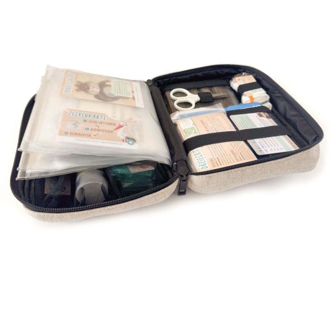 Das Notfallset für Kinder von chlini Helde beinhaltet alles, was es zur Erstversorgung von Wunden braucht.