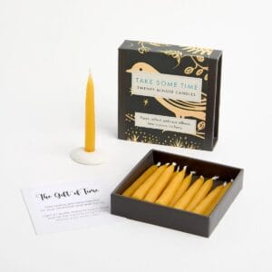 Bienenwachskerzen Set Nimm dir Zeit von Cotton & Grey, um von Herzen Danke zu sagen