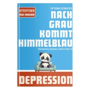 Das Buch Nach Grau kommt Himmelblau von Xiaoxi Liu und Thomas Reinbacher handelt von Depressionen und den Weg wieder raus