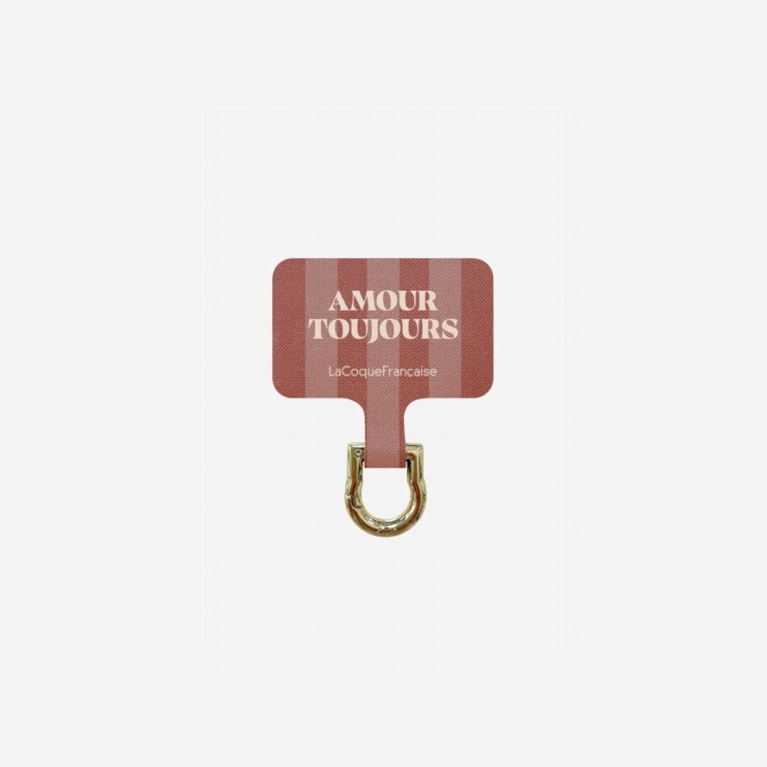 Damit deine Lieblings-Handykette an jede Hülle passt: Universaladapter von La Coque Française aus Marseille. Stoff, 6,5 cm, in fünf Designs.