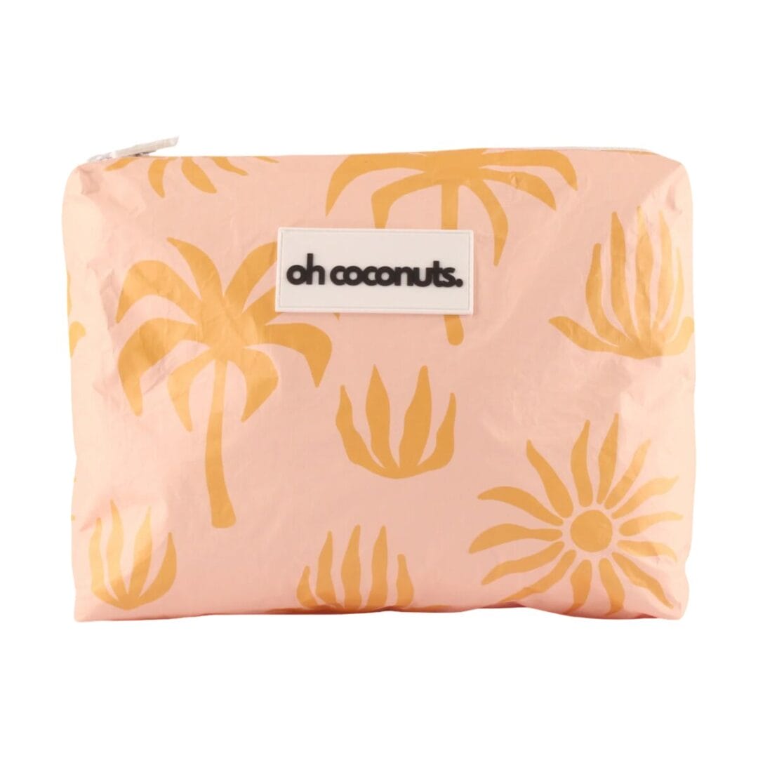 Grosse wasserabweisende Pouch für Strand und Reise, 33 × 25 cm. Platz für Buch, iPad, Wechselsachen. In drei Designs erhältlich.