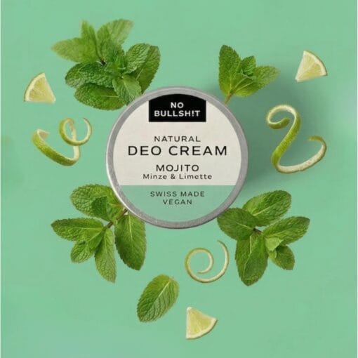 Die pflegende Deo Creme mit Minz-Limetten-Duft schützt natürlich vor Körpergeruch – eine Fingerspitze hält dich den ganzen Tag frisch.