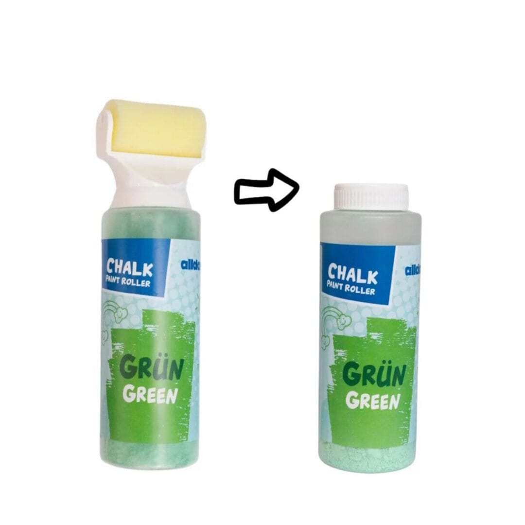 Kreideroller 6er-Set von alldoro: 6 Farbrollen à 250 ml für kleckerfreien Malspass draussen. Ab 3 Jahren, ideal für Terrasse, Gehweg & Garten.