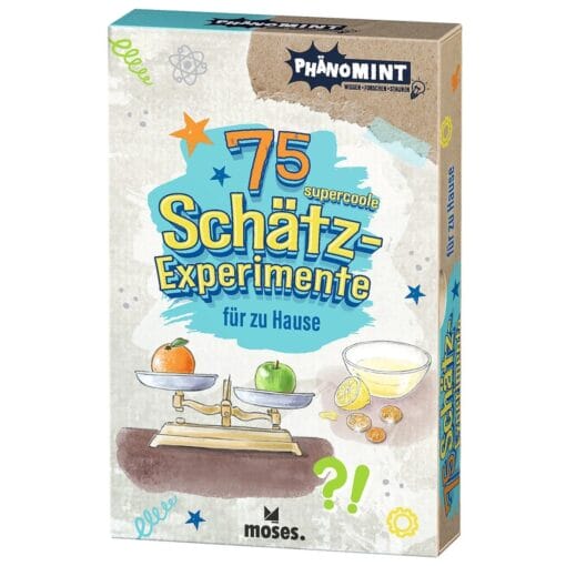 75 Schätz-Experimente für zu Hause: schätzen, ausprobieren, staunen und Alltagsphänomene spielerisch erforschen – ganz ohne Vorwissen nötig.