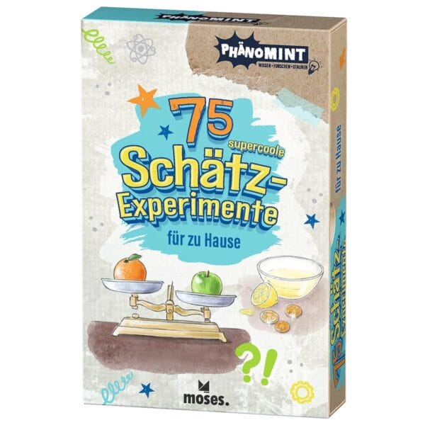 75 Schätz-Experimente für zu Hause: schätzen, ausprobieren, staunen und Alltagsphänomene spielerisch erforschen – ganz ohne Vorwissen nötig.