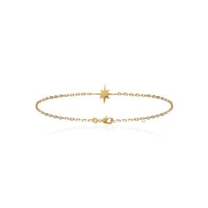 Armband Nordstern: ein feiner vergoldeter Stern, um dein Sternenkind bei dir zu tragen. Zum Tag der Sternenkinder am 15. Oktober – nur 30 Stück.